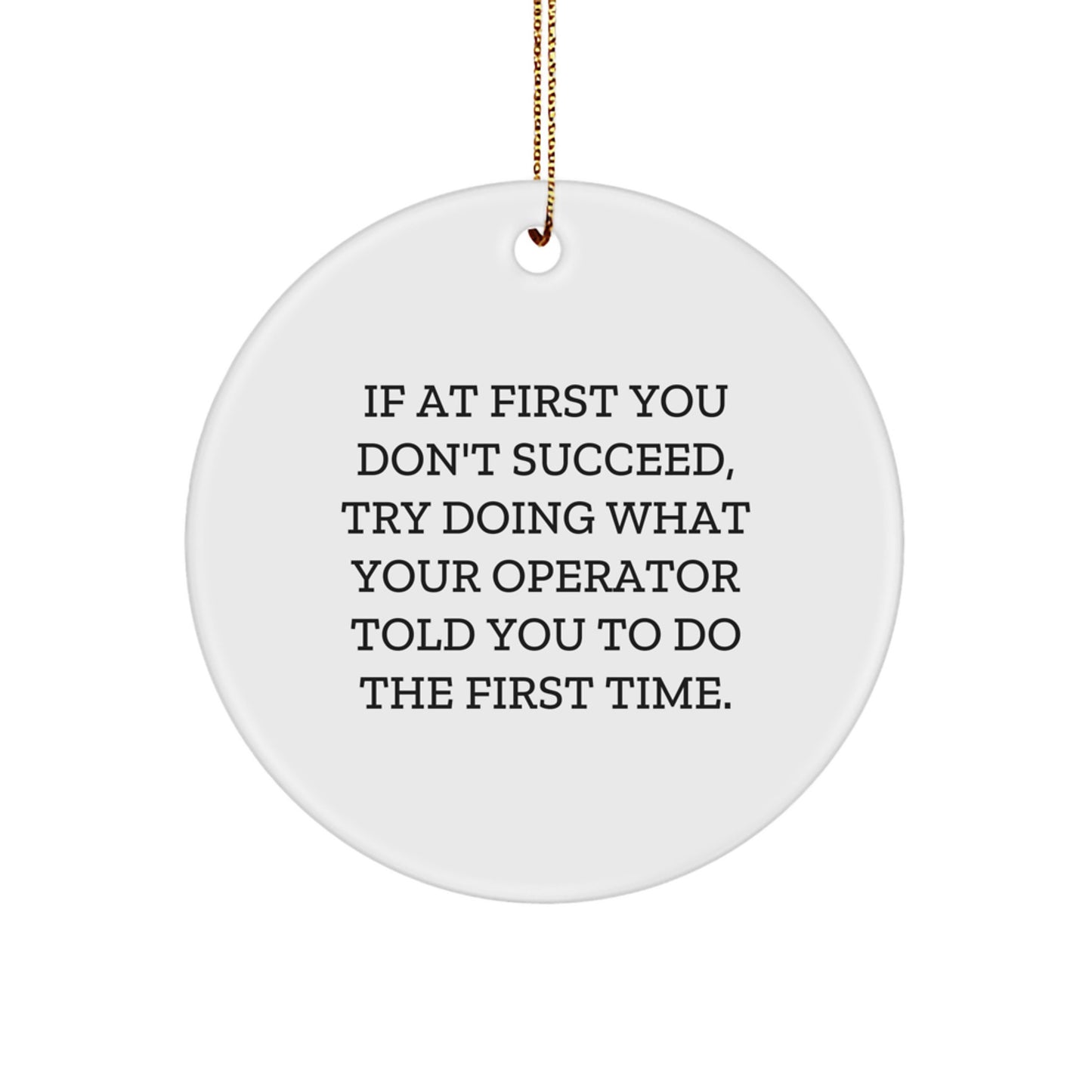 Operator Christmas Ornament Keepsake for Him Gift – Holiday Inspiration - Image 1