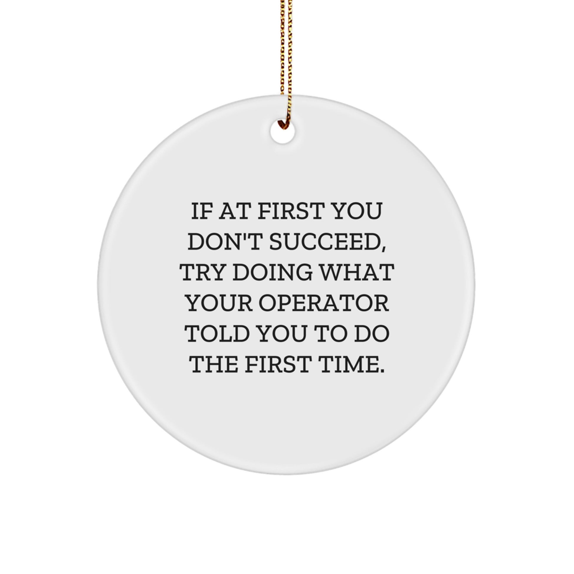 Operator Christmas Ornament Keepsake for Him Gift – Holiday Inspiration - Image 1