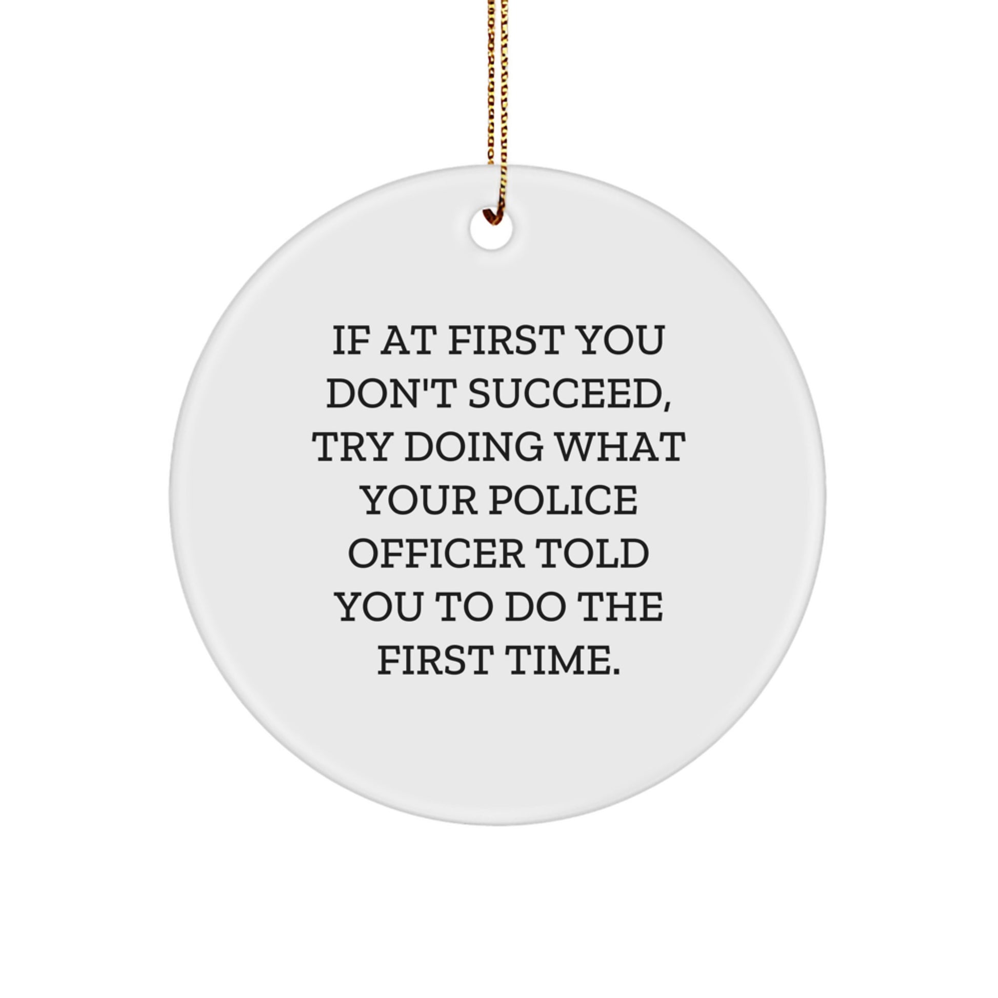 Christmas Gift for Her Police Officer Keepsake Ornament Present - Image 1
