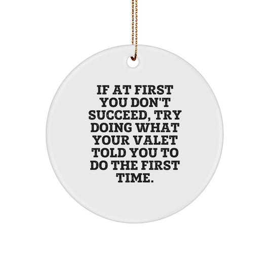 Christmas Gift for Her Valet Circle Ornament Keepsake Present - Image 1