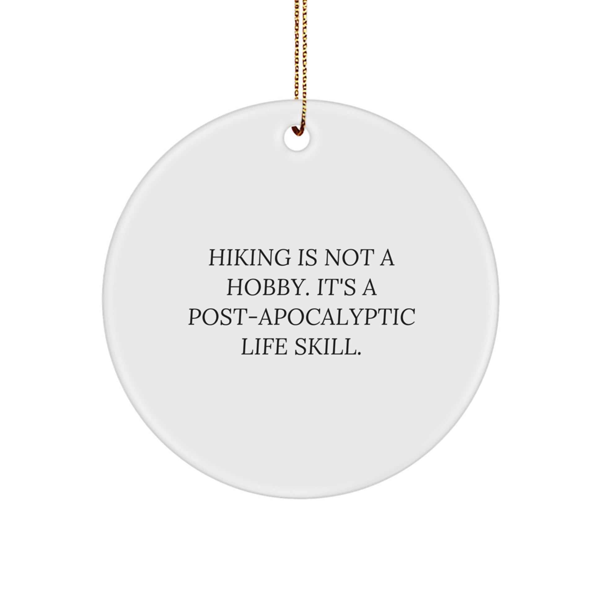Hiking Keepsake Christmas Ornament for Him Gift - Image 1