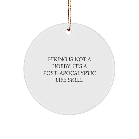 Hiking Keepsake Christmas Ornament for Him Gift - Image 1