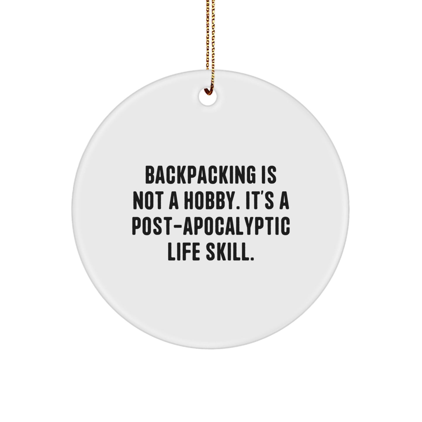 Backpacking Favorite Kids Christmas Ornament Gift - Image 1