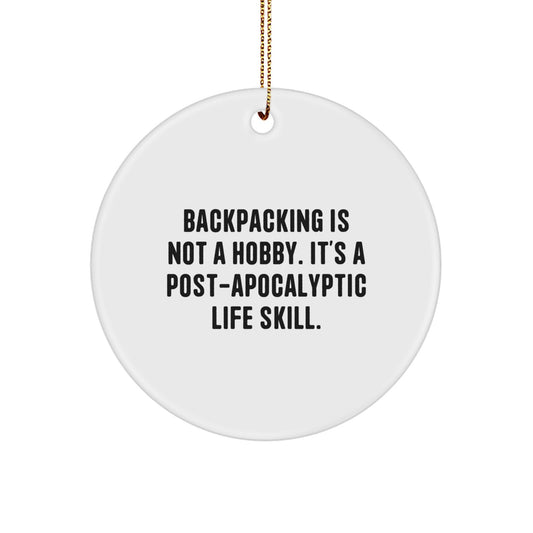 Backpacking Favorite Kids Christmas Ornament Gift - Image 1