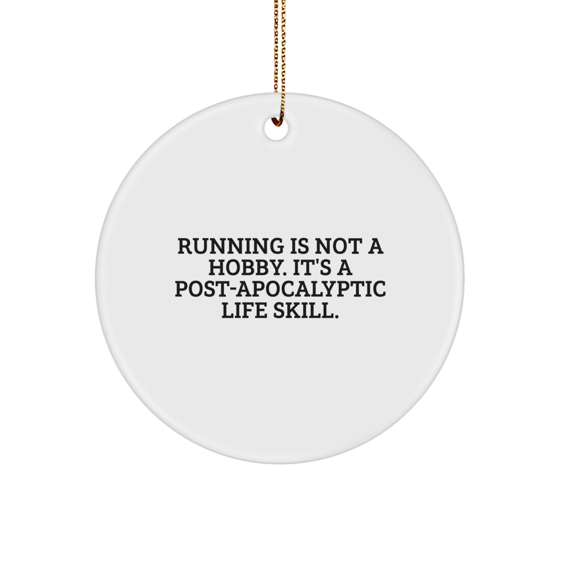 Running Circle Ornament Idea for Coworkers Christmas Gift - Image 1