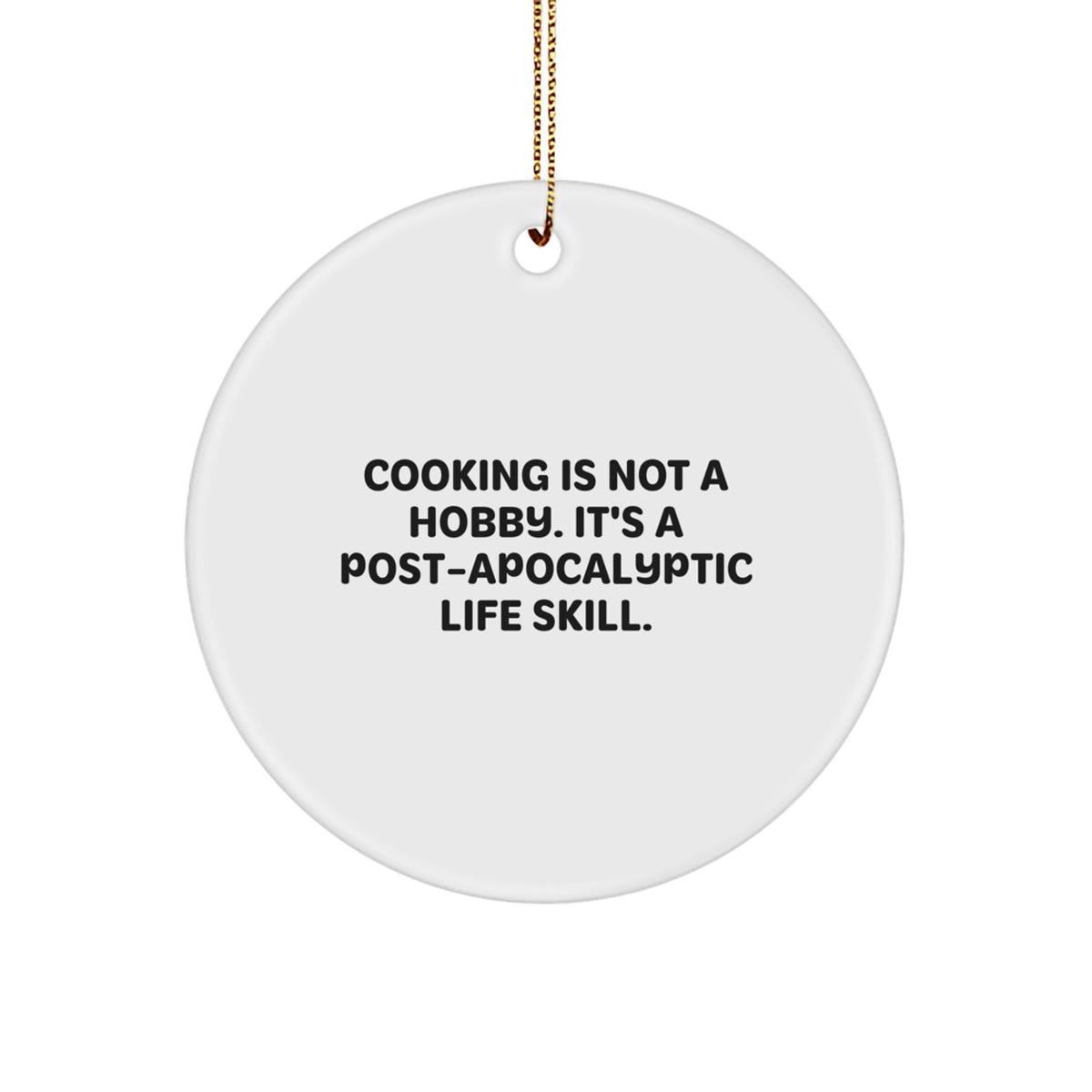 Christmas Gift for Her Cooking Circle Ornament Present Surprise - Image 1