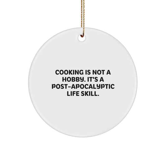 Christmas Gift for Her Cooking Circle Ornament Present Surprise - Image 1