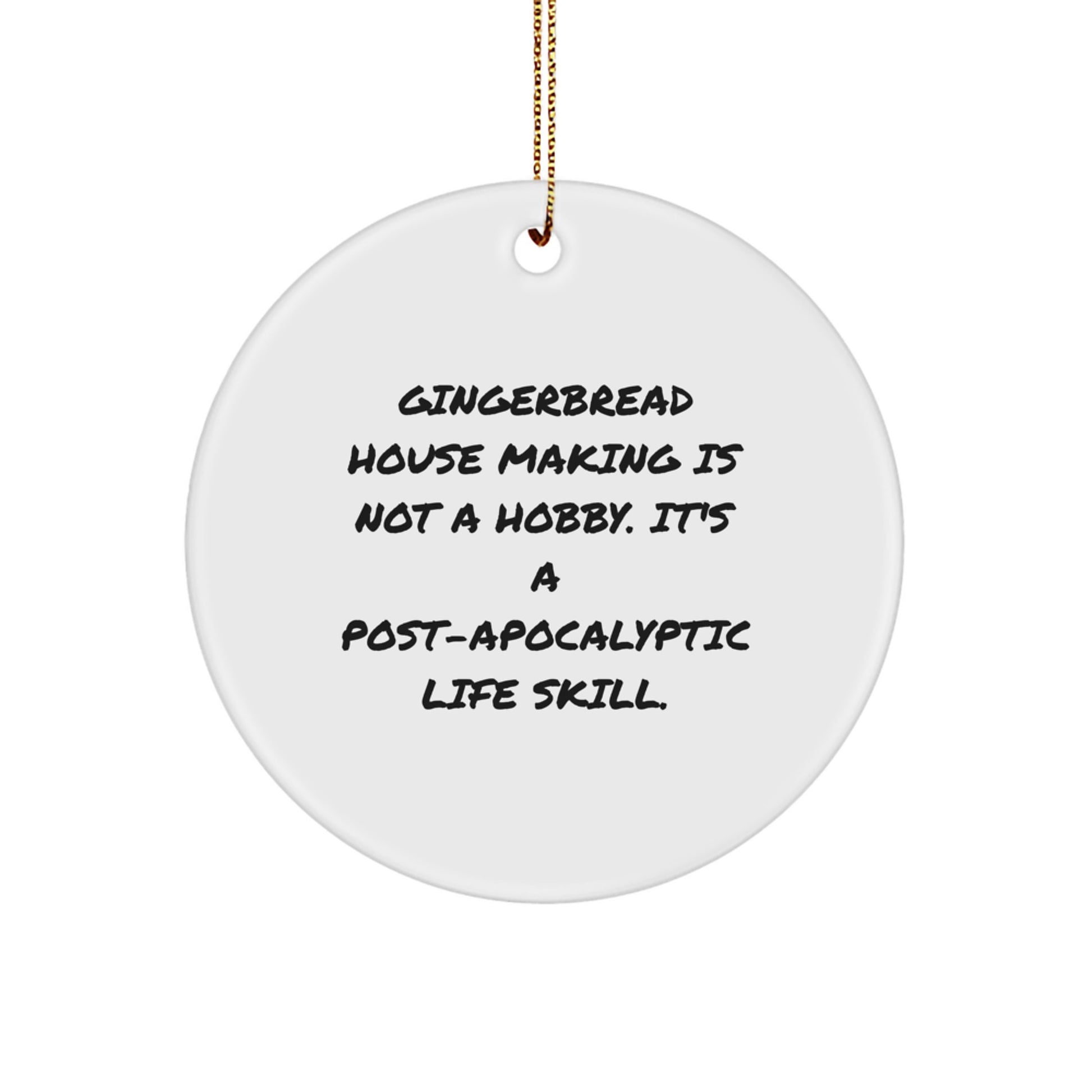 Gingerbread House Making Ornament Novelty for Friends Christmas Gift - Image 1