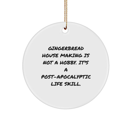 Gingerbread House Making Ornament Novelty for Friends Christmas Gift - Image 1