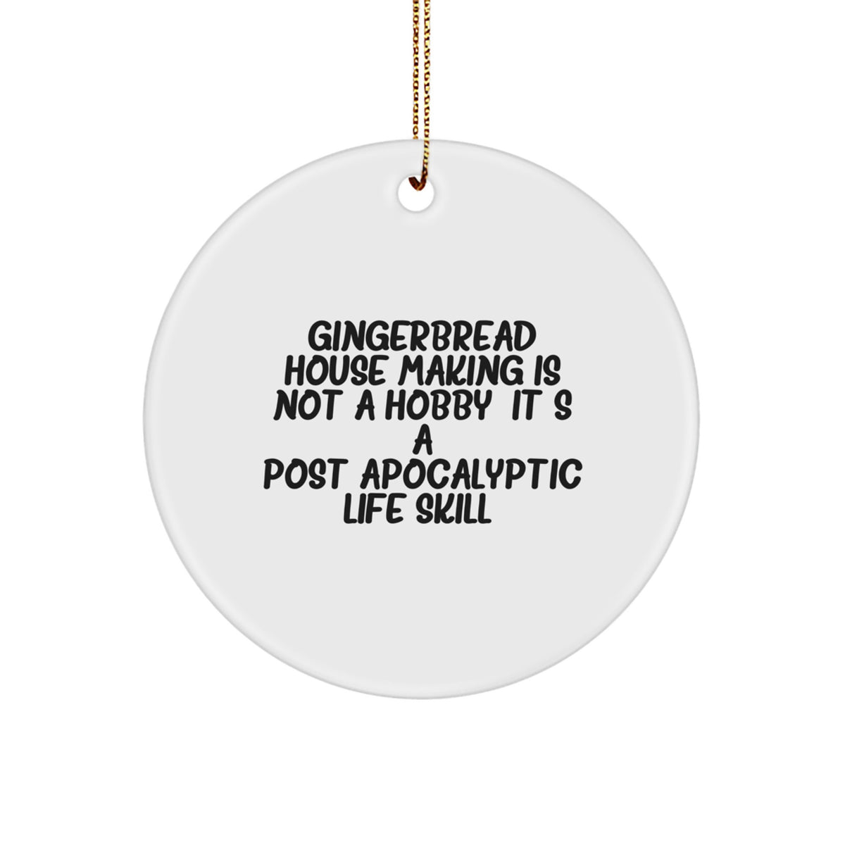 Christmas Gift Gingerbread House Making Ornament for Her Present - Image 1