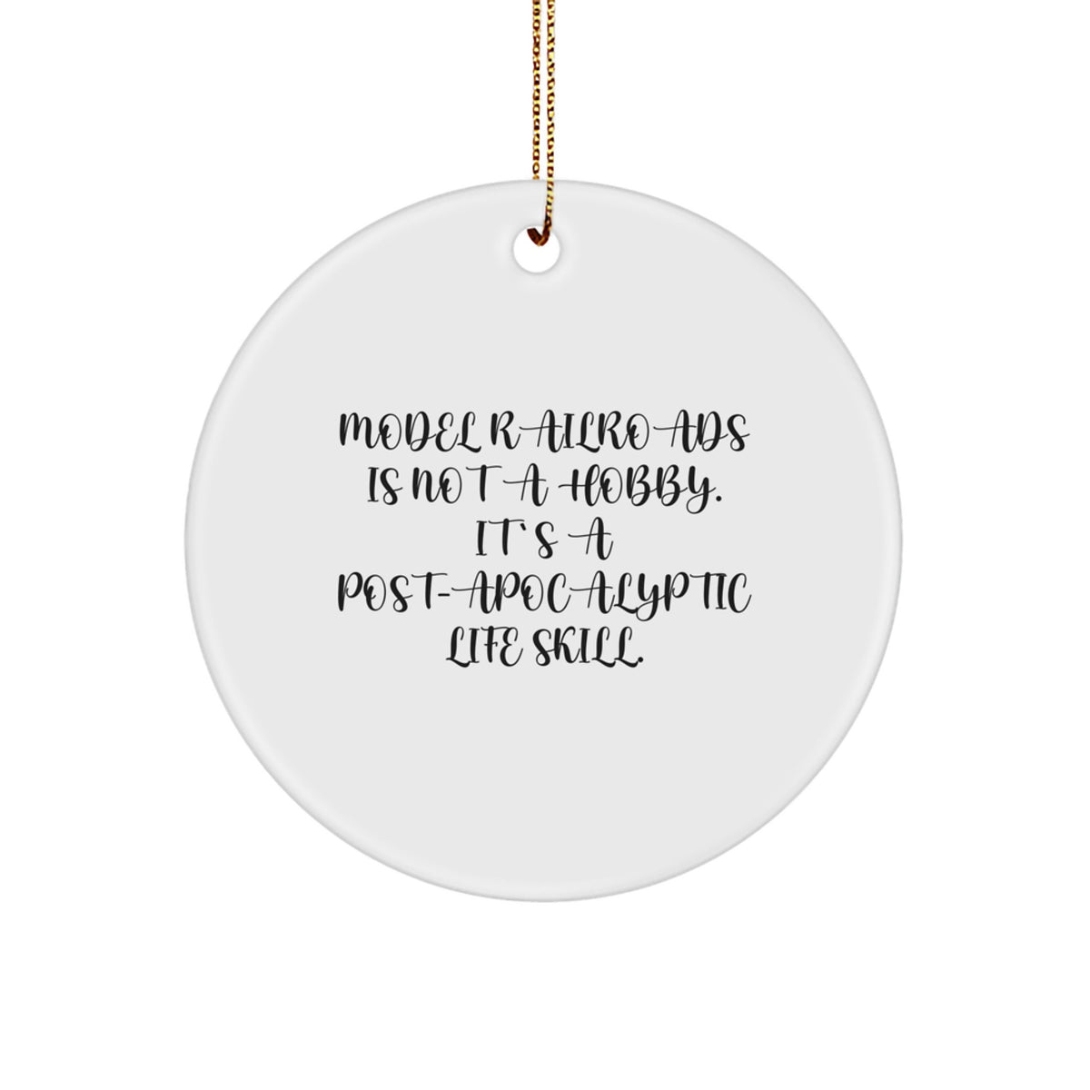 Model Railroads Christmas Ornament Idea for Coworkers Gift - Image 1