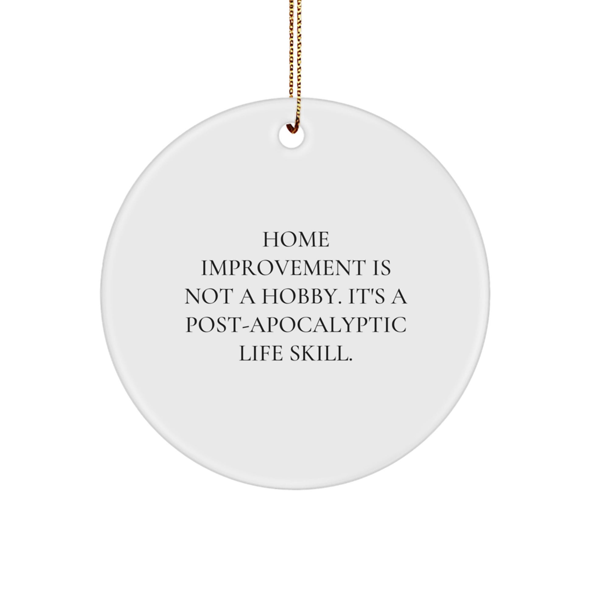 Home Improvement Circle Ornament for Coworkers Gift Idea Christmas - Image 1