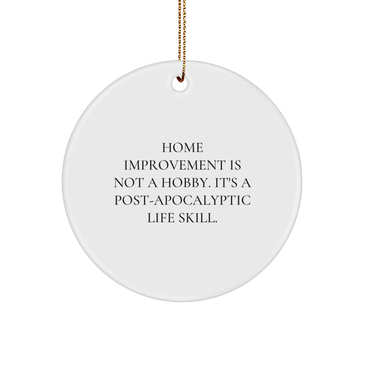 Home Improvement Circle Ornament for Coworkers Gift Idea Christmas - Image 1