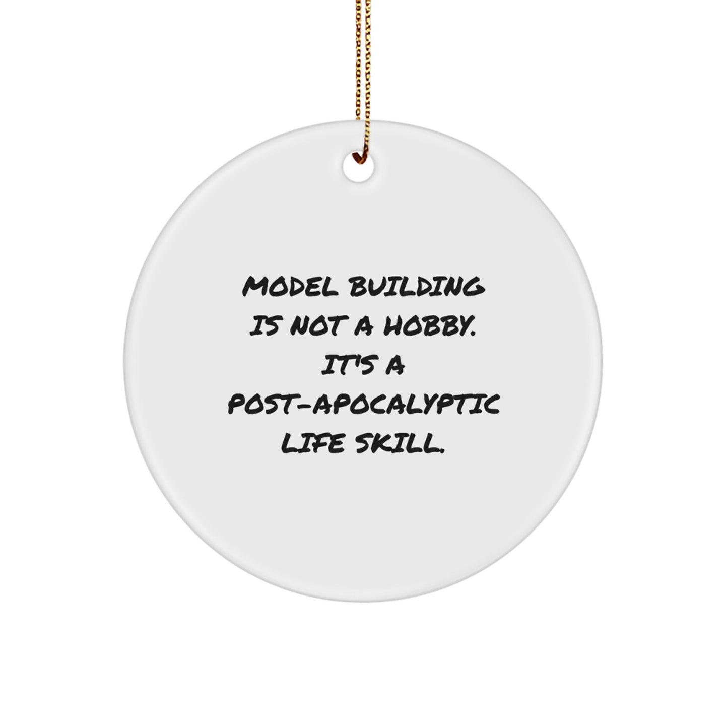Christmas Gift for Her Model Building Circle Ornament Present - Image 1