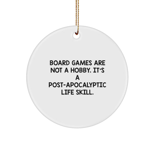 Funny Board Games Gifts for Men from Friends, Unique Circle Ornament for Christmas - Image 1