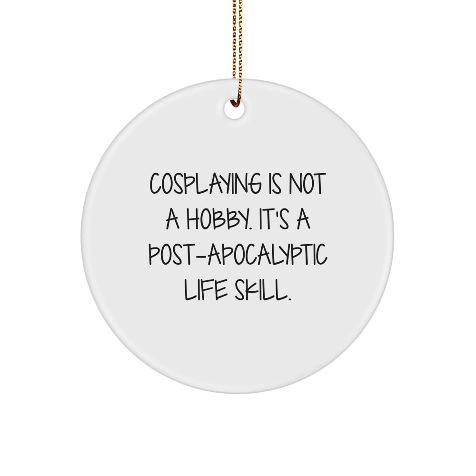 Funny Cosplaying Circle Ornament Gifts from Friends for Men and Women Christmas Unique Presents - Image 1