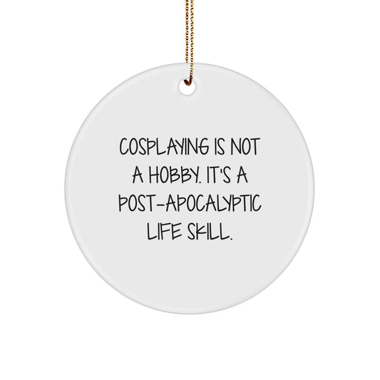 Funny Cosplaying Circle Ornament Gifts from Friends for Men and Women Christmas Unique Presents - Image 1