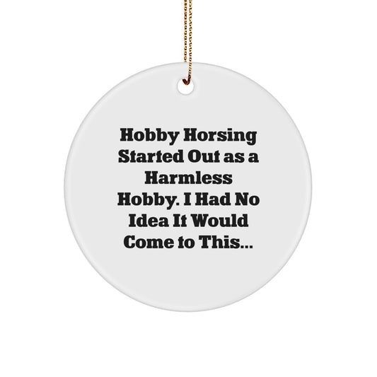 Christmas Ornament Gift for Family Hobby Horsing Harmless Hobby Treasure - Image 1