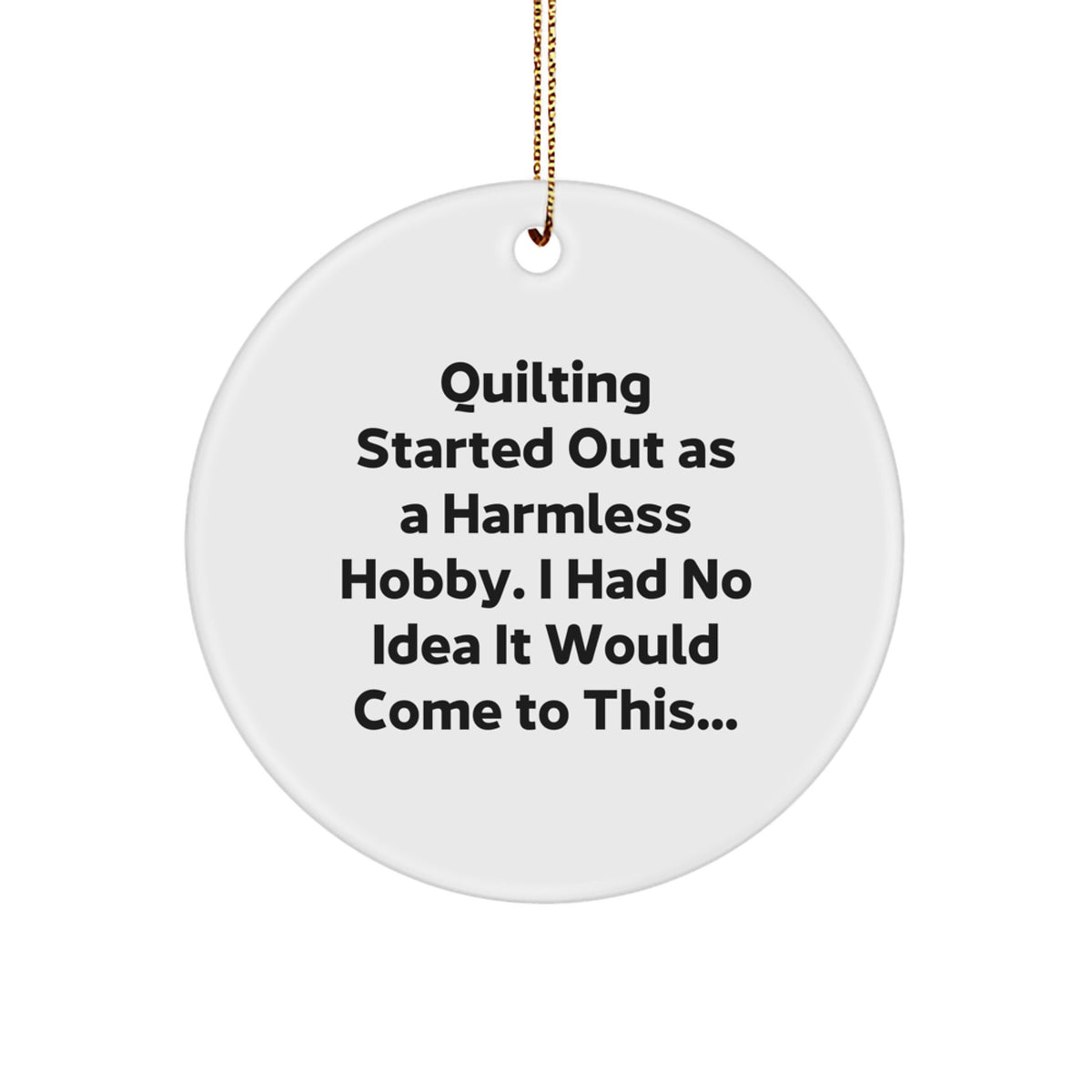 Quilting Keepsake Christmas Ornament for Him Gift - Image 1