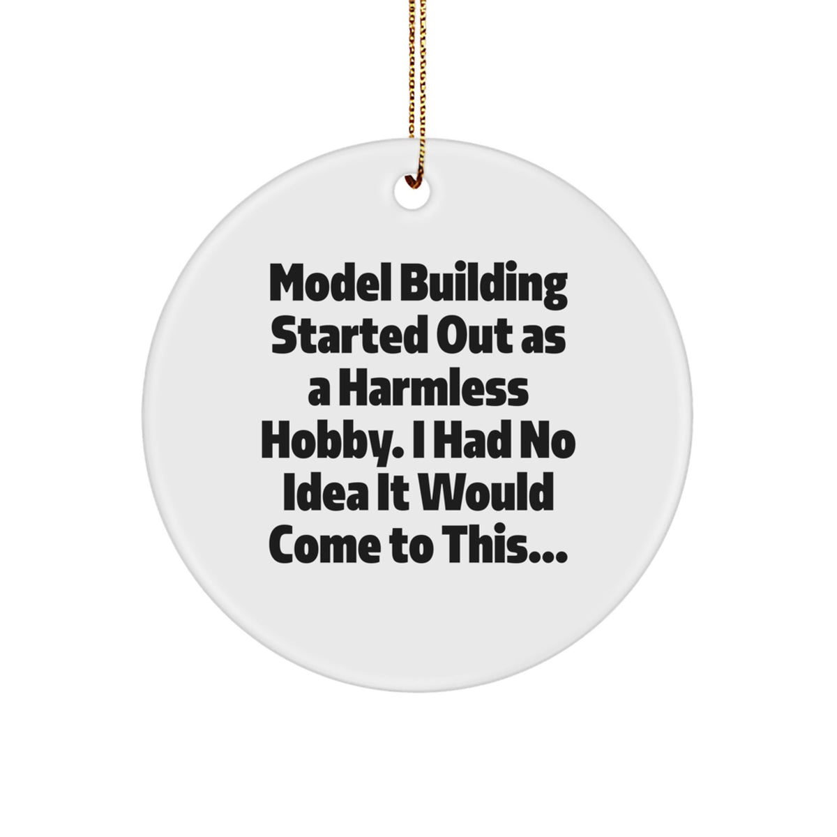 Christmas Ornament Gift for Coworkers A Model Building Hobby Idea - Image 1