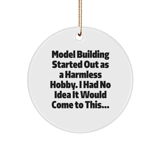 Christmas Ornament Gift for Coworkers A Model Building Hobby Idea - Image 1