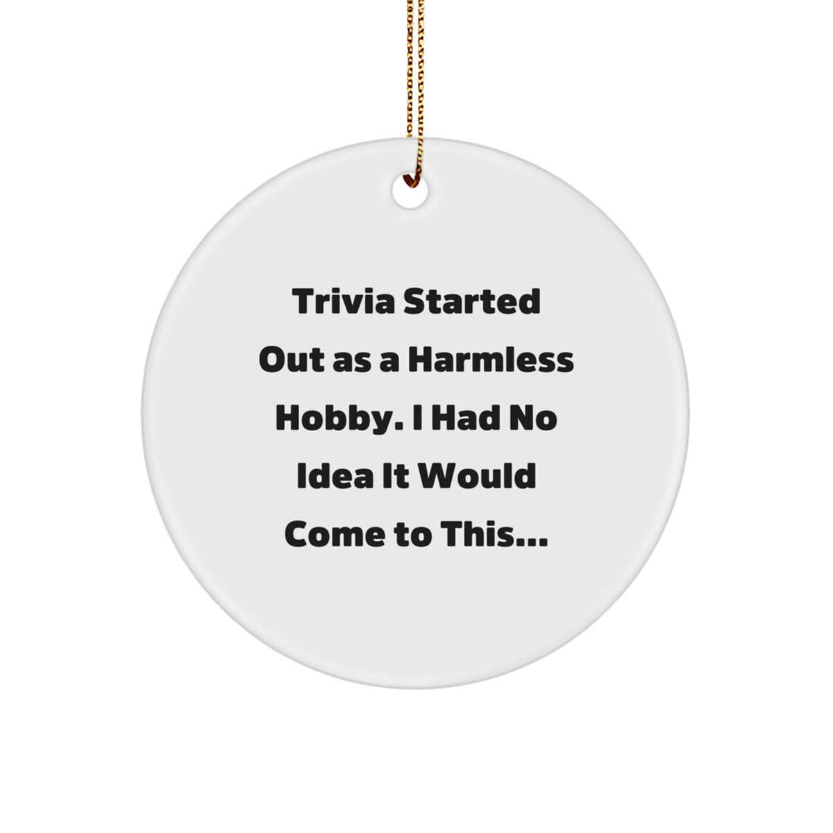Christmas Gift Trivia Keepsake Ornament for Her Present - Image 1