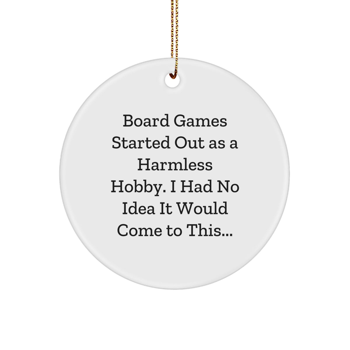 Board Games Treasure Circle Ornament for Family Christmas Gift - Image 1