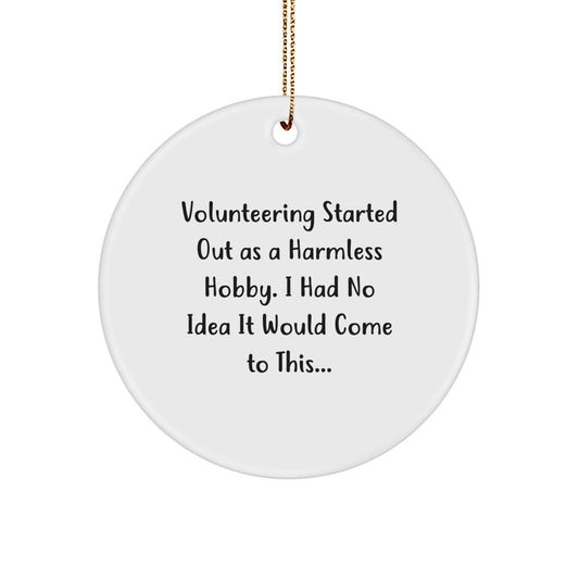 Christmas Ornament Gift Funny Volunteering Idea for Coworkers - Image 1