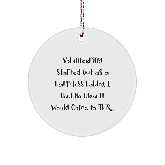 Favorite Christmas Ornament Gift - Sardonic Volunteering Humor for Kids - Image 1