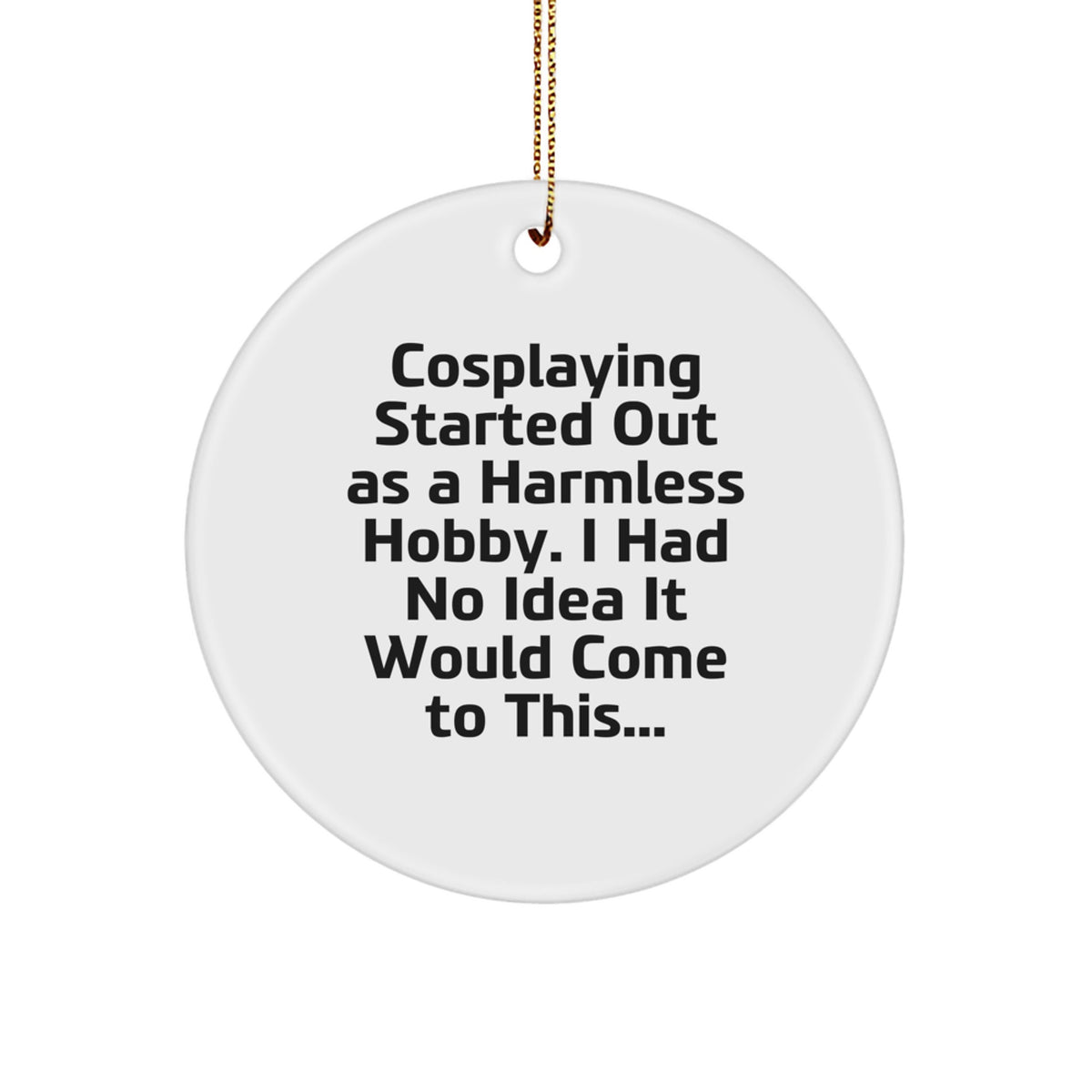 Amusing Cosplaying Christmas Ornament Gift for Friends - Image 1
