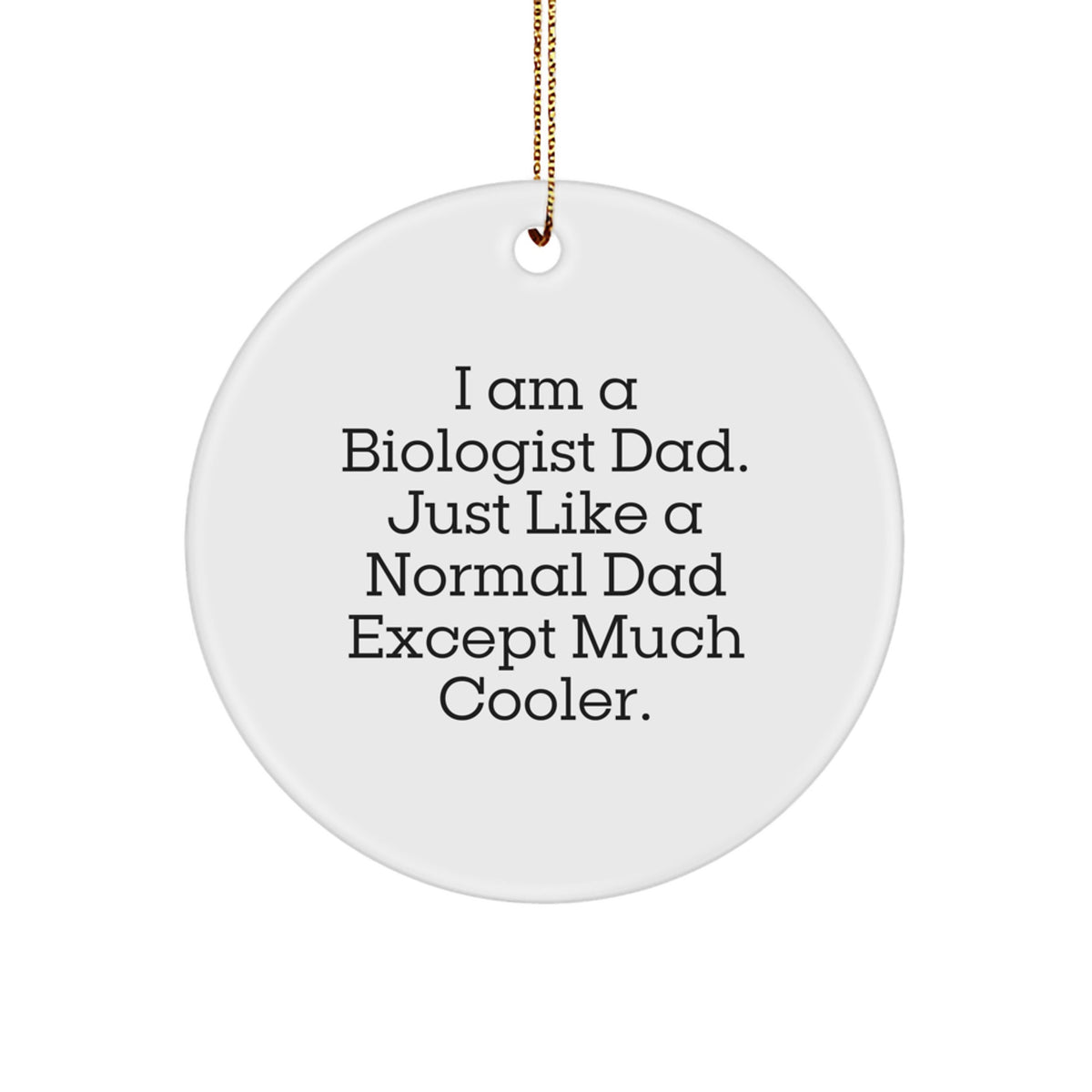 Christmas Unique Gift for Her Biologist Dad Ornament Present Bright Glow - Image 1