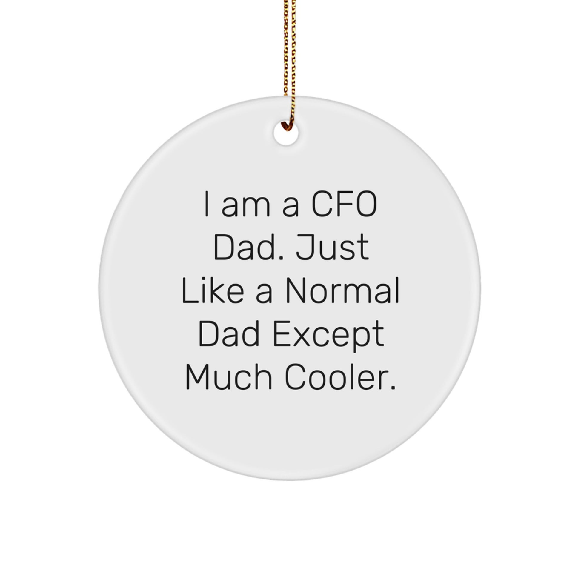 Cfo Dad Keepsake Christmas Ornament for Him Gift – Holiday Tree - Image 1