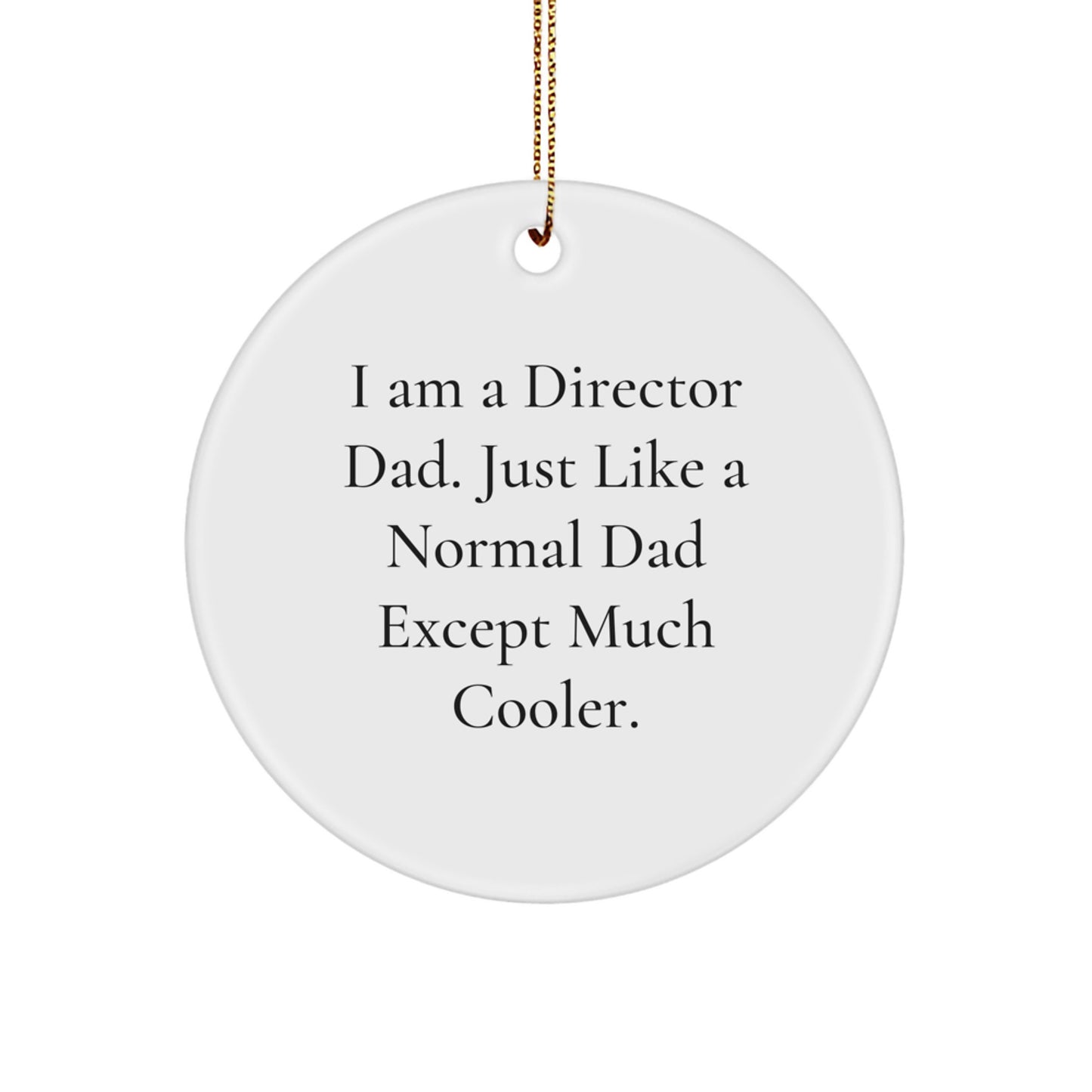 Director Dad Keepsake Christmas Ornament for Him Gift - Image 1