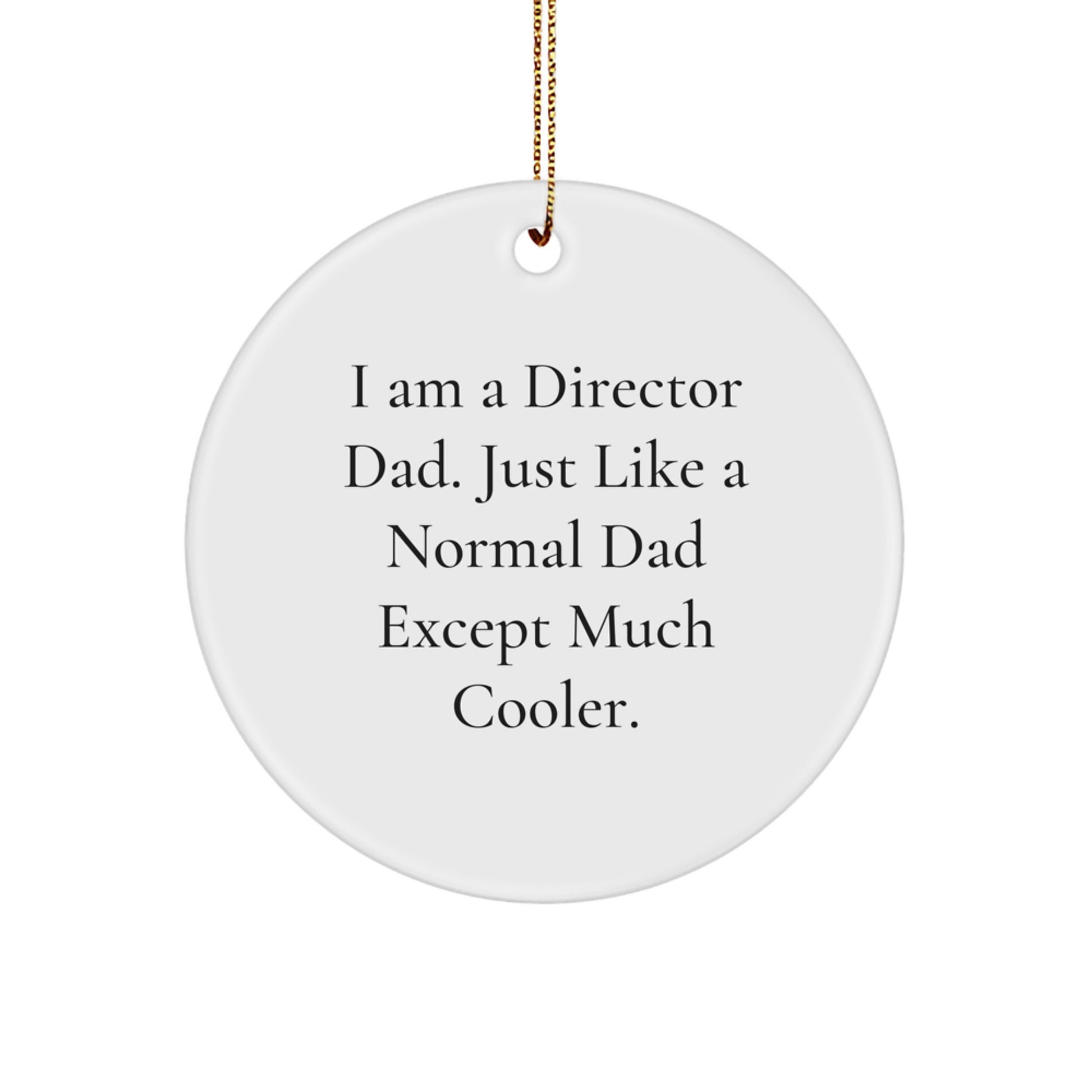 Director Dad Keepsake Christmas Ornament for Him Gift - Image 1