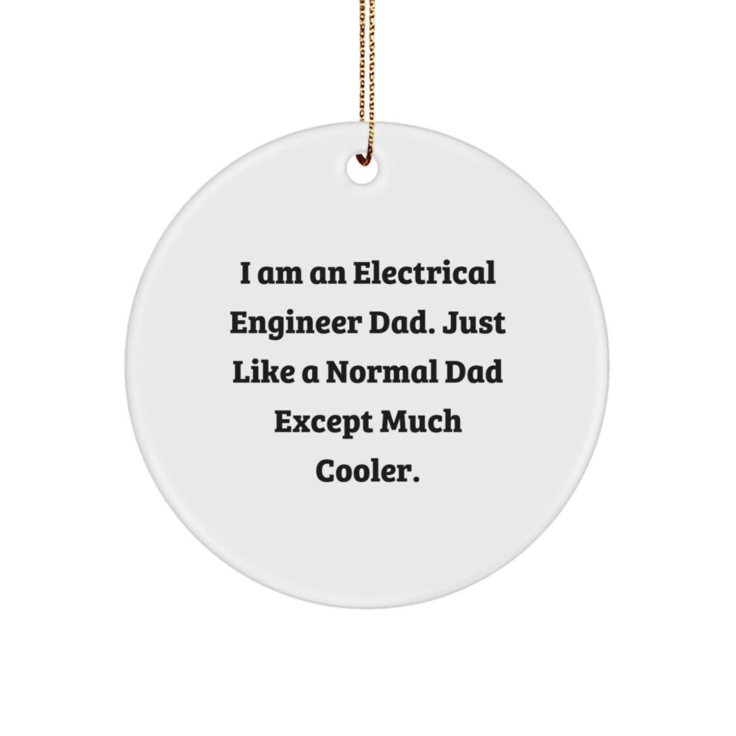 Electrical Engineer Favorite Circle Ornament for Kids Christmas Gift - Image 1