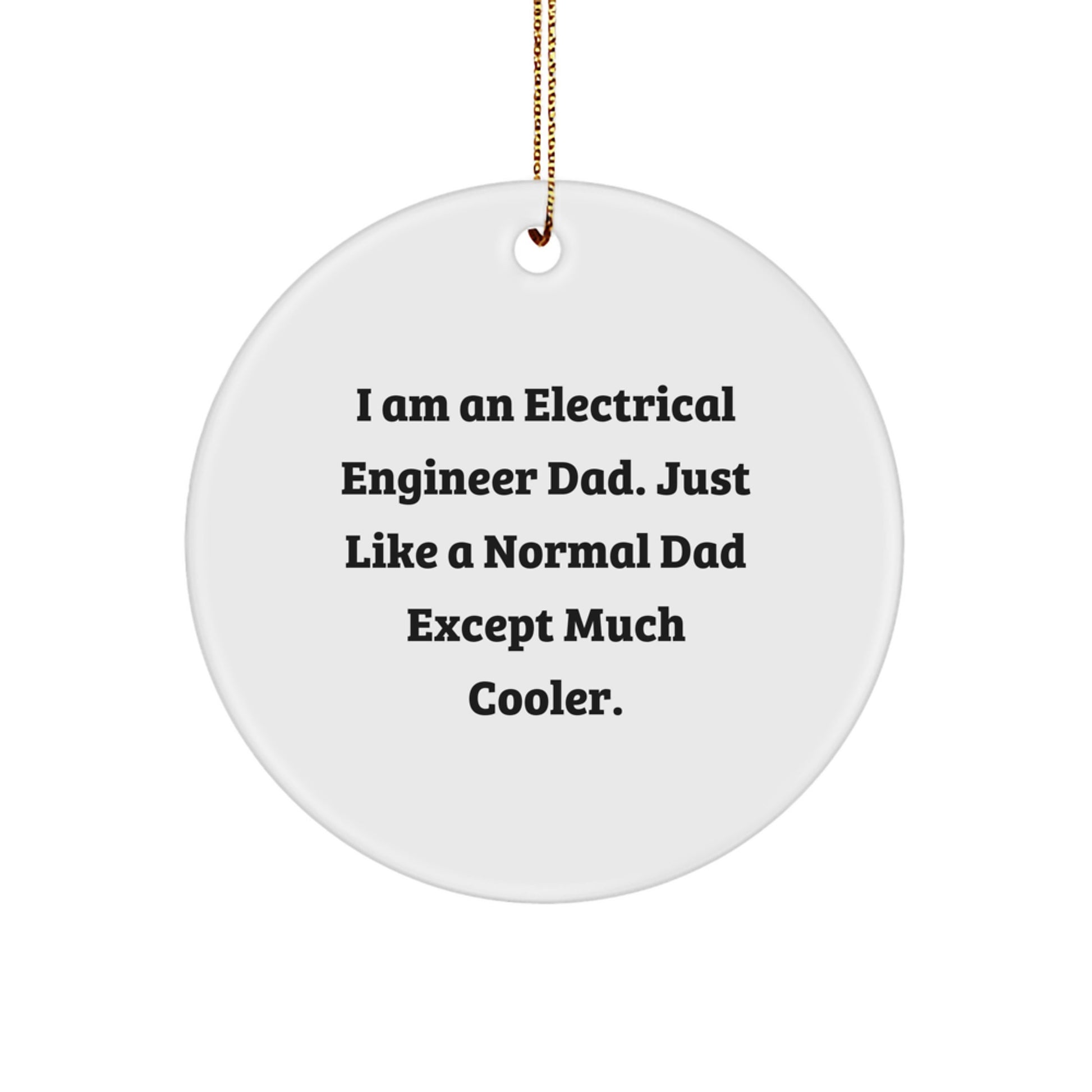 Electrical Engineer Favorite Circle Ornament for Kids Christmas Gift - Image 1