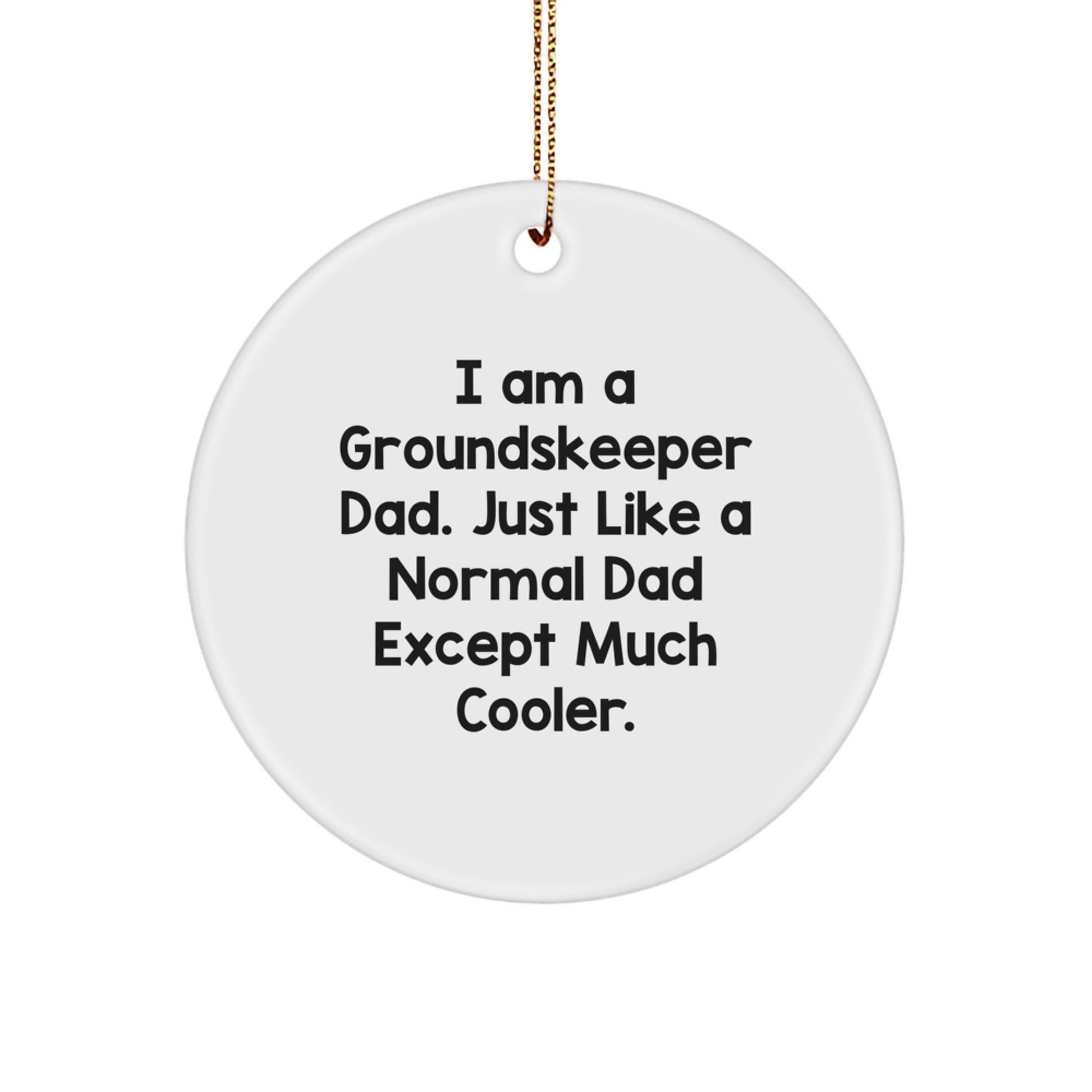 Christmas Gift for Her Groundskeeper Dad Ornament Present Bright - Image 1