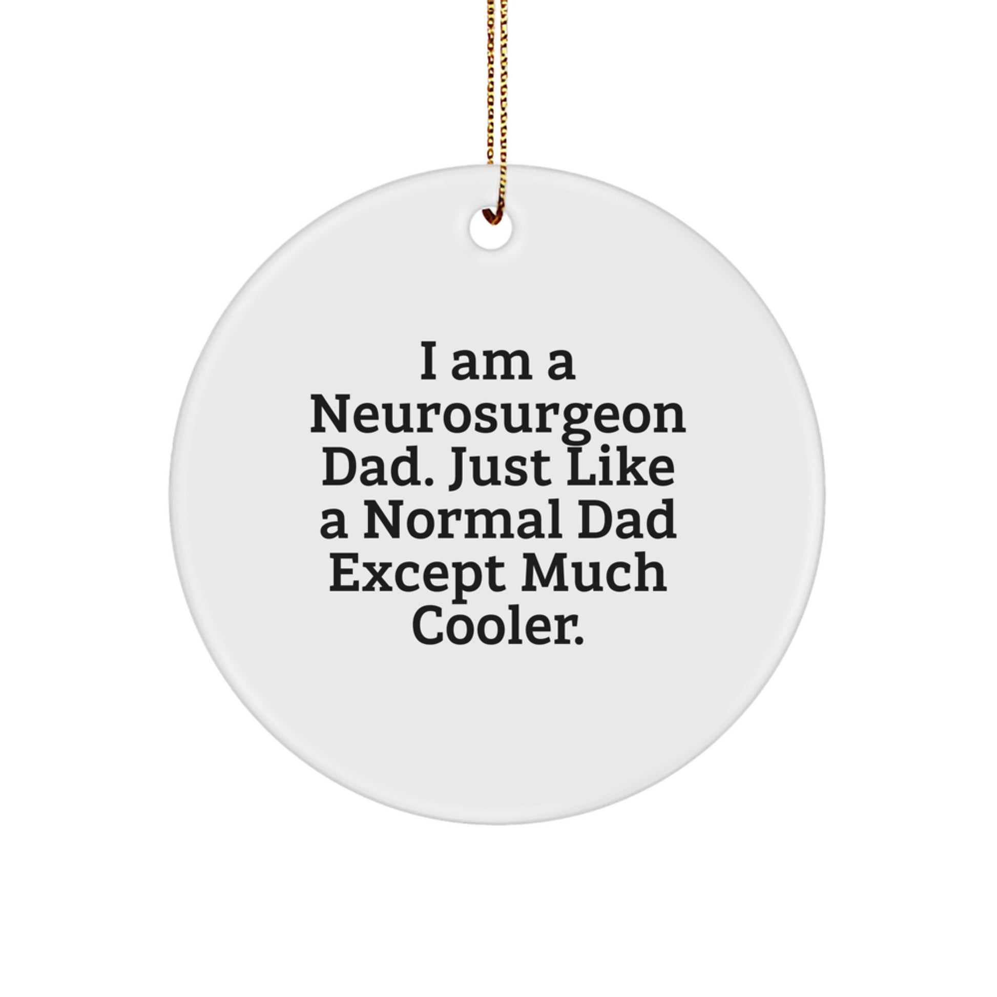 Neurosurgeon Circle Ornament for Coworkers Idea Christmas Gift - Image 1