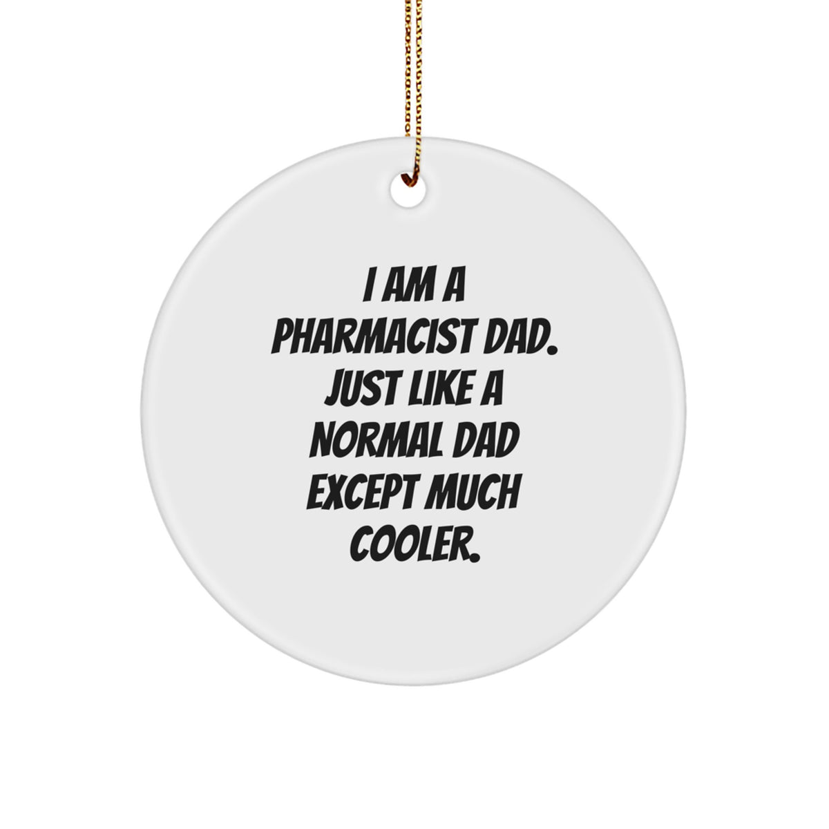 Pharmacist Circle Ornament Idea for Coworkers Christmas Unique Gift - Image 1