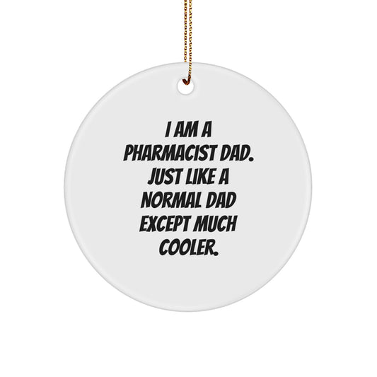 Pharmacist Circle Ornament Idea for Coworkers Christmas Unique Gift - Image 1
