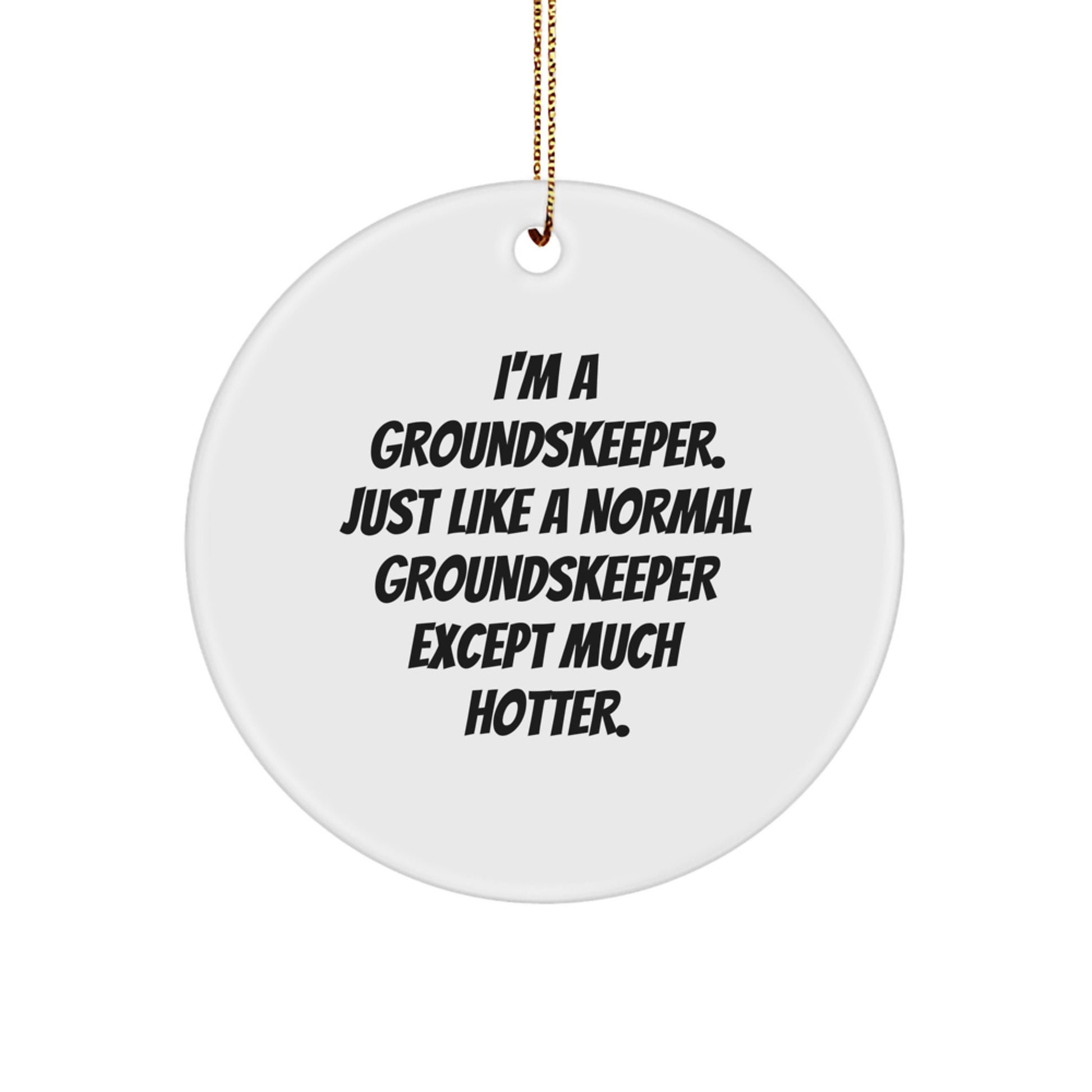 Funny groundskeeper Gifts for groundskeeper Men - Gifts from Friends - Christmas Unique Ornament - Image 1
