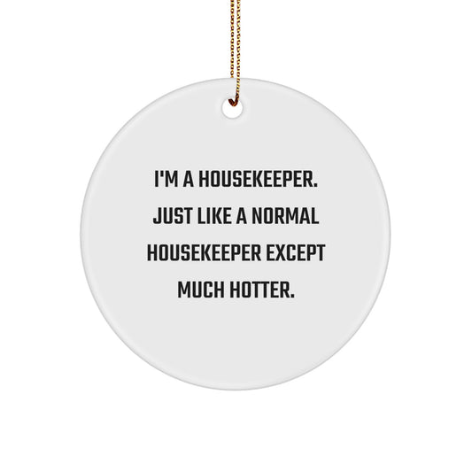 Funny Housekeeper Gifts, I'm A Housekeeper, Unique Christmas Unique Gifts from Friends, for Housekeeper - Image 1