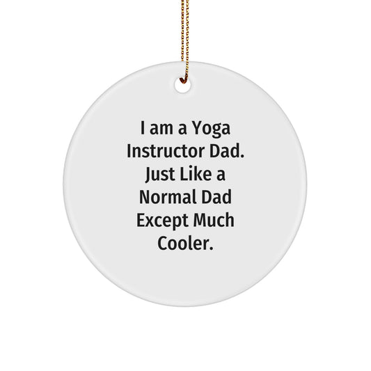 Yoga Instructor Circle Ornament for Kids Favorite Christmas Gift - Image 1