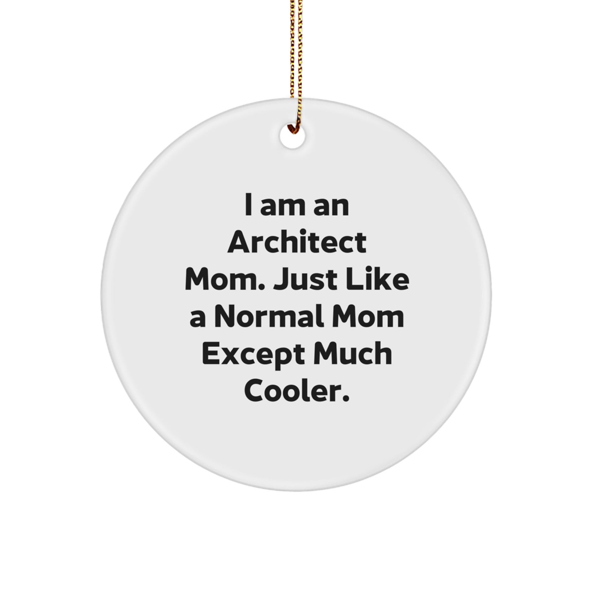 Christmas Gift for Her Architect Mom Ornament Present - Image 1