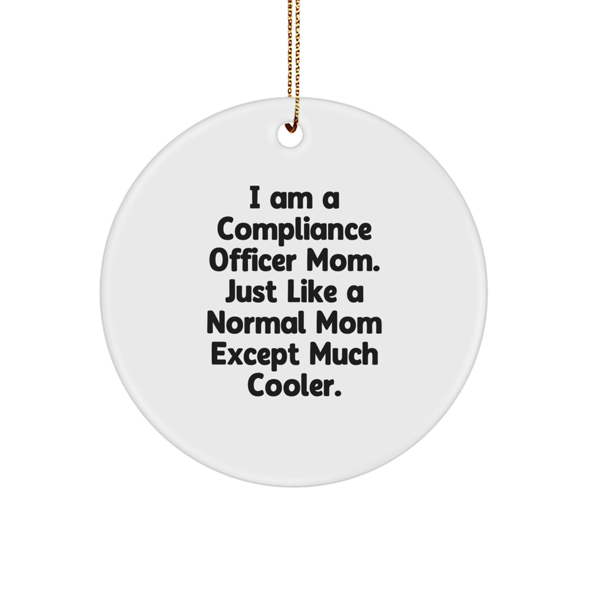 Compliance Officer Keepsake Christmas Ornament for Him Gift - Image 1