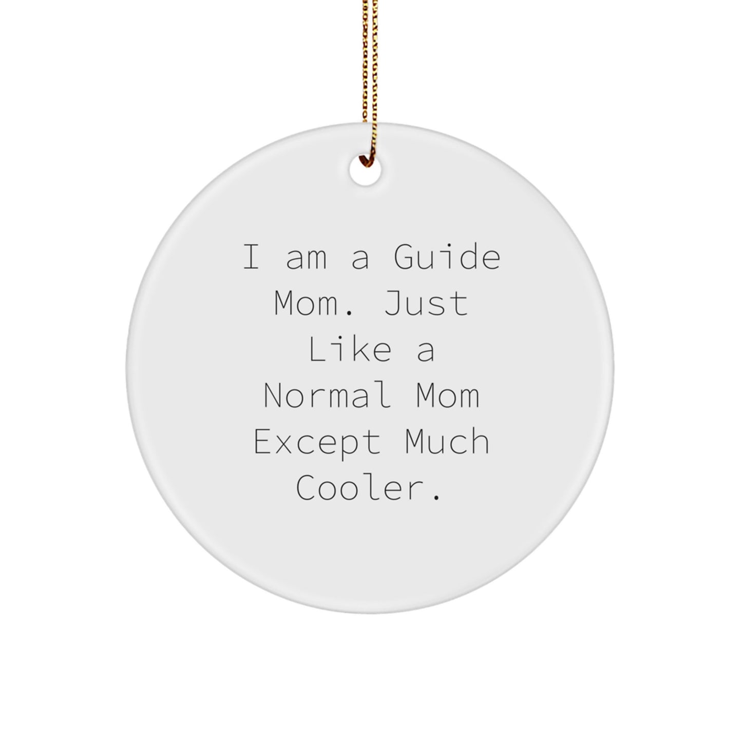 Guide Circle Ornament for Her Bright Vivid Christmas Gift Present - Image 1
