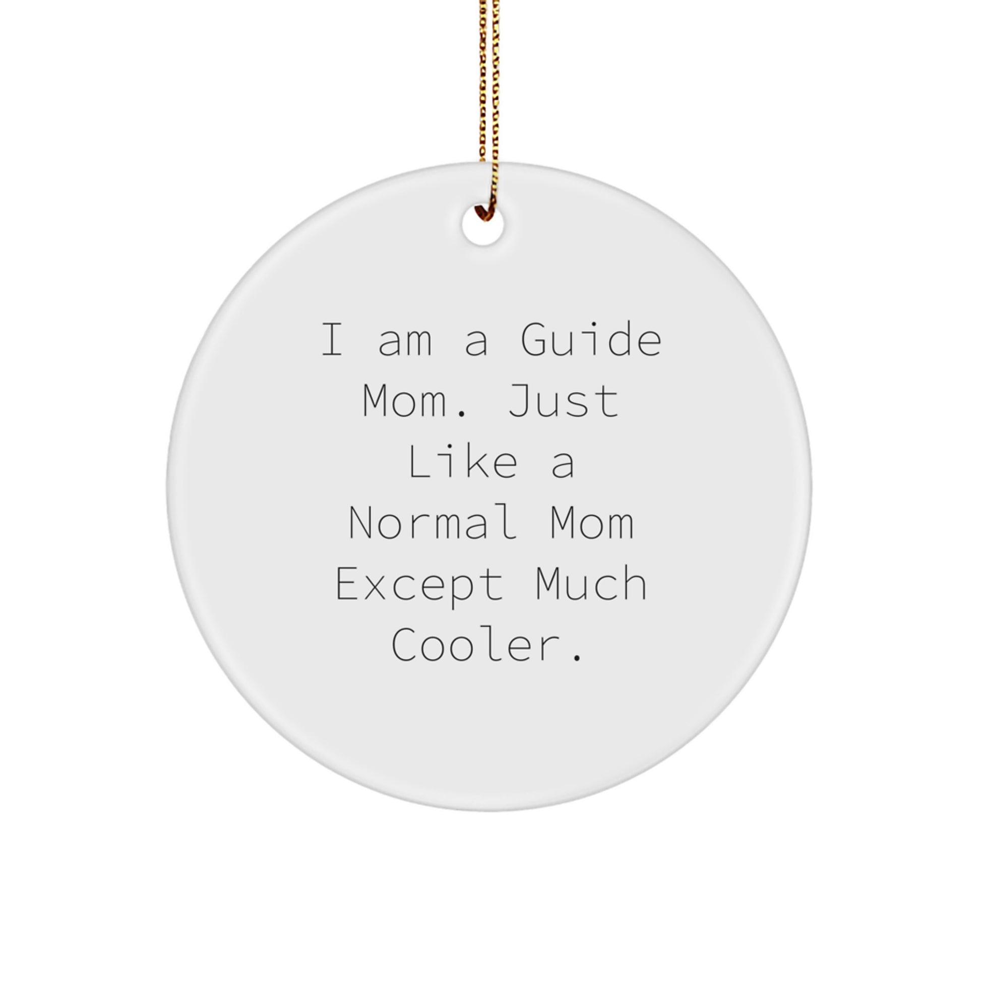 Guide Circle Ornament for Her Bright Vivid Christmas Gift Present - Image 1