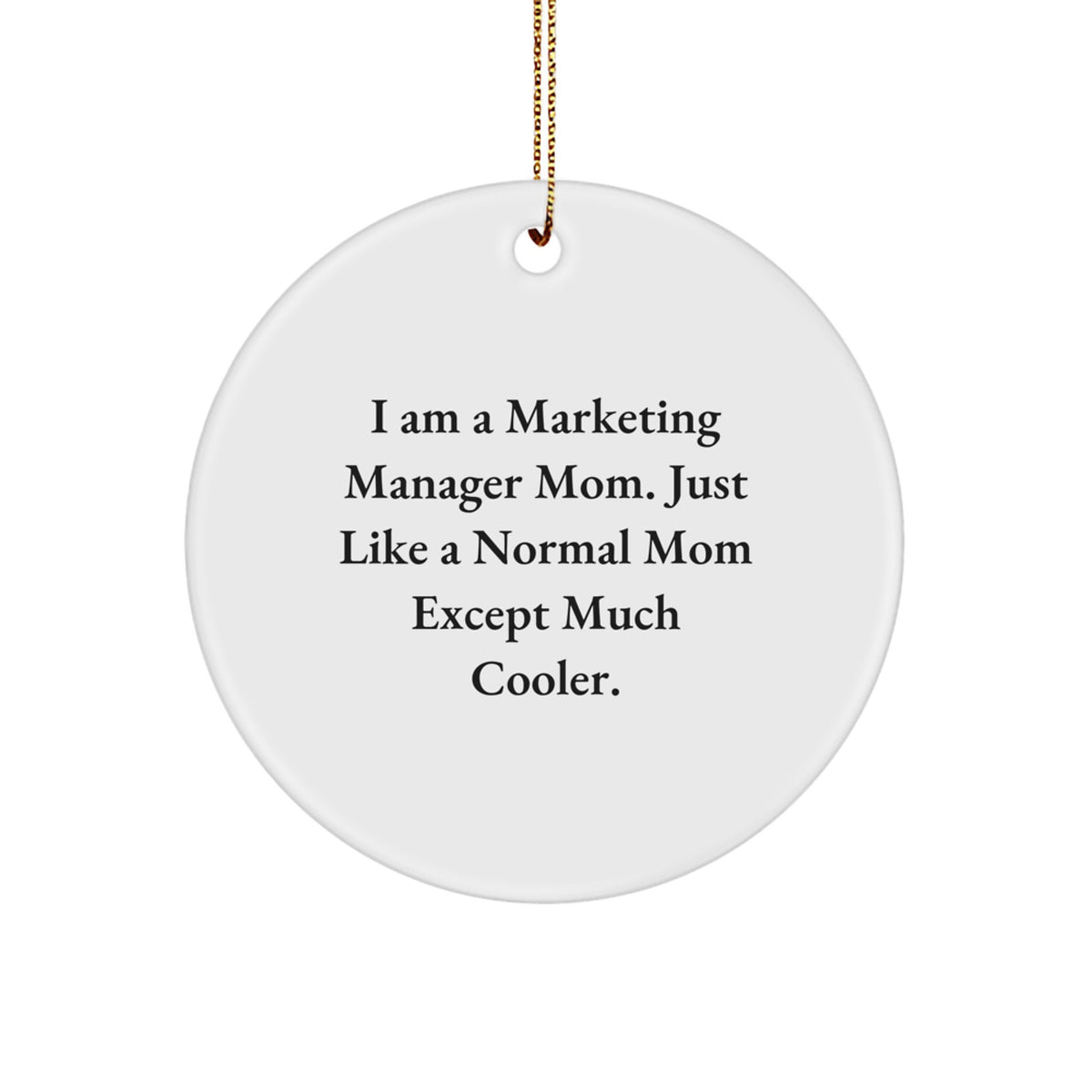 Witty Marketing Manager Christmas Ornament Gift for Friends - Novelty - Image 1