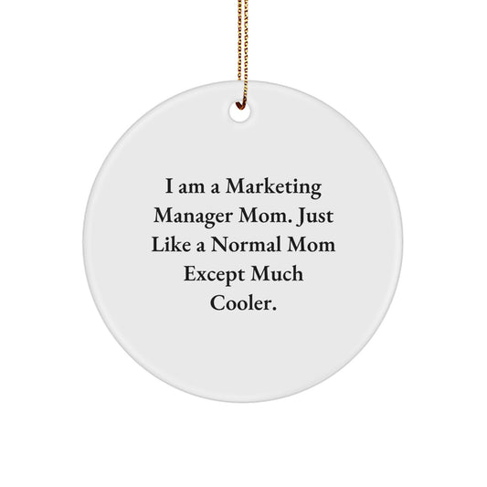 Witty Marketing Manager Christmas Ornament Gift for Friends - Novelty - Image 1