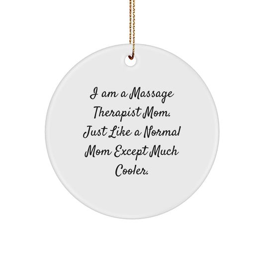 Christmas Gift for Her Massage Therapist Mom Ornament Present - Image 1